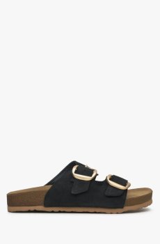 Шльопанці велюрові чорні Estro ER00115133