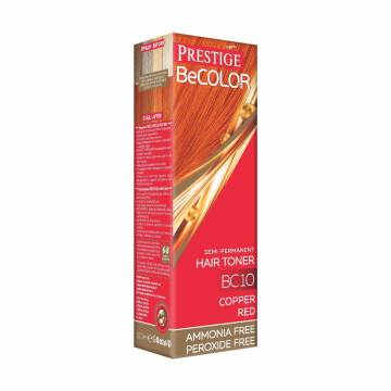 Безаммиачный оттеночный бальзам для волос Vips Prestige BeColor Semi-Permanent Hair Toner BC10 Медно-красный, 100 мл Безаммиачный оттеночный бальзам для волос Vips Prestige BeColor Semi-Permanent Hair Toner BC10 Медно-красный, 100 мл
