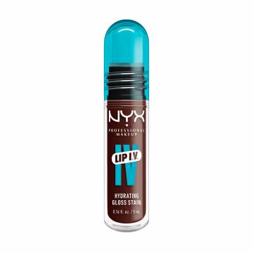 Блеск-тинт для губ NYX Professional Makeup Lip I.V. Hydrating Lip Gloss Stain 05 Mocha Me Wet, 5 мл Блеск-тинт для губ NYX Professional Makeup Lip I.V. Hydrating Lip Gloss Stain 05 Mocha Me Wet, 5 мл