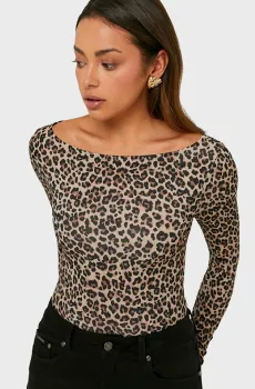 Женское боди с узором Разноцветный S Tally Weijl SBOPALEOTIC