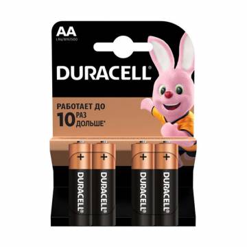Батарейки Duracell Basic AA 1.5V LR6, 4 шт Батарейки Duracell Basic AA 1.5V LR6, 4 шт
