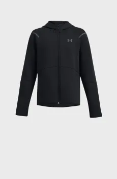 Детское черное худи UA B Unstoppable Flc FZ Черный 18 Under Armour 1386687-001