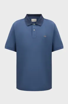Мужское синее поло TIPPING DETAIL Синий XL Gant 2022152