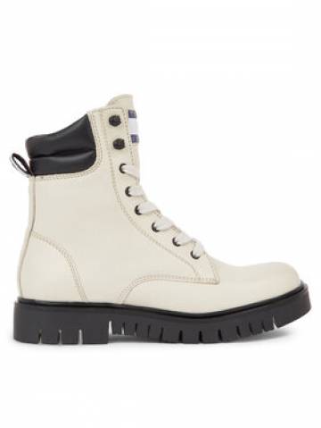 Tommy Jeans Ботильйони Tjw Lace Up Boot EN0EN02314 Бежевий Tommy Jeans Ботильйони Tjw Lace Up Boot EN0EN02314 Бежевий