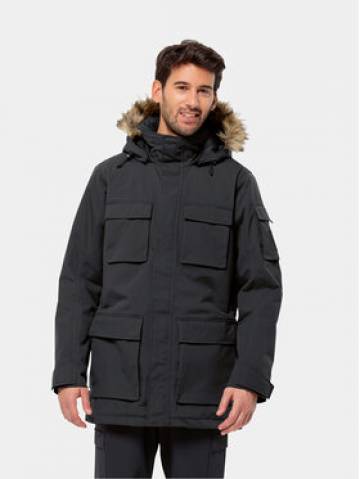 Jack Wolfskin Зимова куртка Glacier Canyon Parka 1107674 Чорний Regular Fit Jack Wolfskin Зимова куртка Glacier Canyon Parka 1107674 Чорний Regular Fit