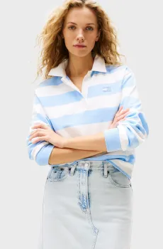 Женское поло в полоску RLX SH STRIPE Разноцветный S Tommy Jeans DW0DW20948