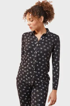 Женская черная рубашка JODIE Черный M Etam 6523006