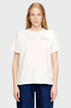 Женская белая футболка T-NORMY-S17 Белый XS Diesel A21957 0PLAT