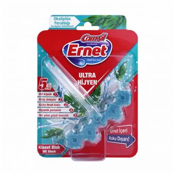 Туалетный блок Ernet Ultra Hygiene Эвкалиптовая свежесть, 50 г Туалетный блок Ernet Ultra Hygiene Эвкалиптовая свежесть, 50 г