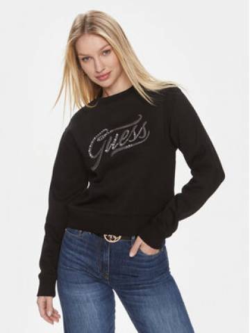 Guess Світшот Cn Stones Logo W4RQ14 KB681 Чорний Relaxed Fit Guess Світшот Cn Stones Logo W4RQ14 KB681 Чорний Relaxed Fit
