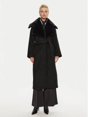 Bruuns Bazaar Вовняне пальто Furra BBW4109 Чорний Loose Fit Bruuns Bazaar Вовняне пальто Furra BBW4109 Чорний Loose Fit