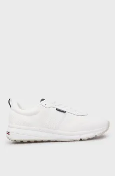 Мужские белые кроссовки LIGHTWEIGHT MODERN KNIT RUNNER Белый 41 Tommy Hilfiger FM0FM05326