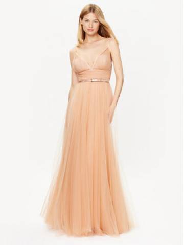 Elisabetta Franchi Вечірня сукня AB-464-32E2-V750 Бежевий Regular Fit Elisabetta Franchi Вечірня сукня AB-464-32E2-V750 Бежевий Regular Fit