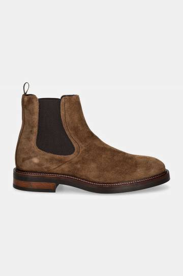 Замшевые ботинки Hackett London EGMONT MASTER мужские цвет коричневый HMS21409 Замшевые ботинки Hackett London EGMONT MASTER мужские цвет коричневый HMS21409