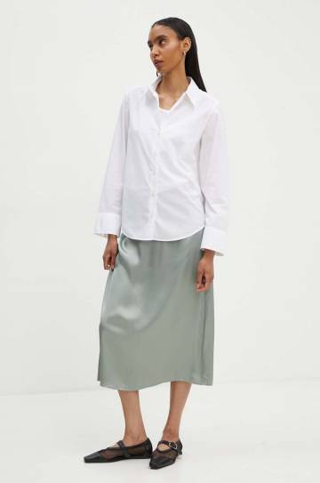 Юбка Marc OPolo цвет зелёный midi прямая 406110320213