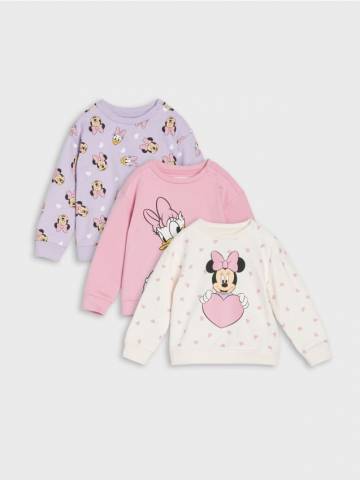 Світшоти, 3 шт. Minnie Mouse - кремовий Світшоти, 3 шт. Minnie Mouse - кремовий