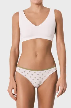 Женские белые трусики с узором Белый L womensecret 873072