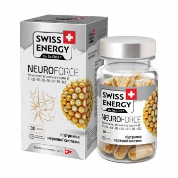 Комплекс витаминов группы B SWISS ENERGY Neuroforce, 30 капсул Комплекс витаминов группы B SWISS ENERGY Neuroforce, 30 капсул