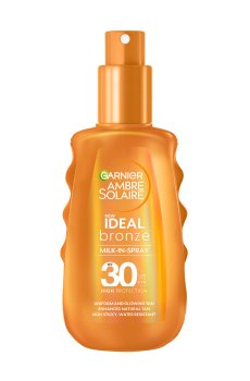Солнцезащитное молочко-спрей для тела и лица GARNIER Ambre Solaire Ideal Bronze SPF 30,  150 мл