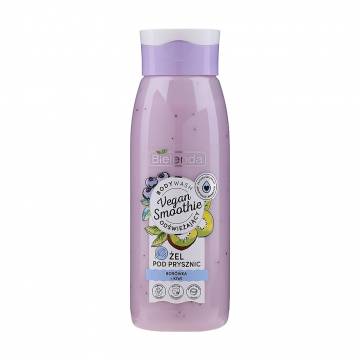Уценка! Гель для душа Bielenda Vegan Smoothie Shower Gel Черника и киви, 400 г Уценка! Гель для душа Bielenda Vegan Smoothie Shower Gel Черника и киви, 400 г