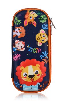 Детский школьный пенал ZippyWay Лео и друзья, на молнии, 22*10*4.5 см (25IMS008-4)