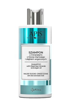Уценка! Шампунь для волос Apis Natural Cosmetics Optima с минералами Мертвого моря и маслом арганы, 300 мл