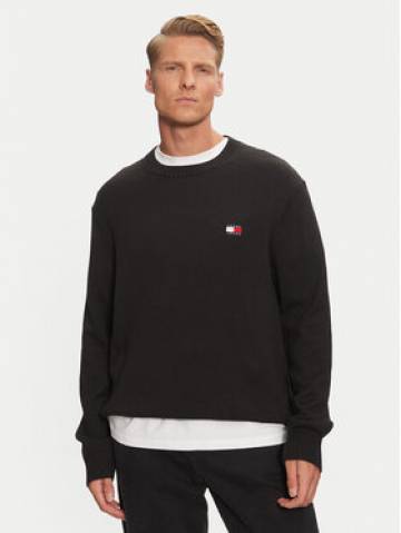 Tommy Jeans Светр Badge DM0DM20706 Чорний Regular Fit Tommy Jeans Светр Badge DM0DM20706 Чорний Regular Fit
