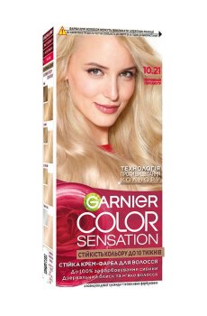 Стойкая крем-краска для волос Garnier Color Sensation 10.21 Жемчужный перламутр, 110 мл