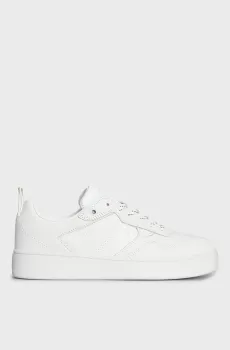 Женские белые кожаные сникерcы BASKET CUPSOLE LACEUP HIKING WN Белый 38 Calvin Klein YW0YW01050