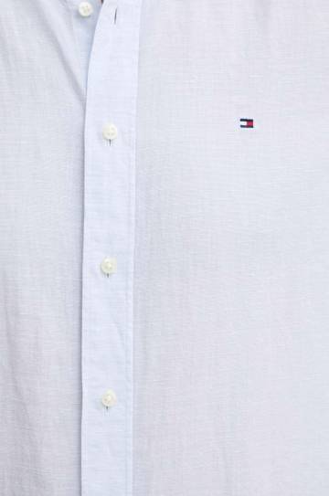 Рубашка с примесью льна Tommy Hilfiger regular воротник button-down MW0MW35323 Рубашка с примесью льна Tommy Hilfiger regular воротник button-down MW0MW35323