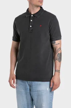 Мужское черное поло Черный M Replay M3011 .000.22696M