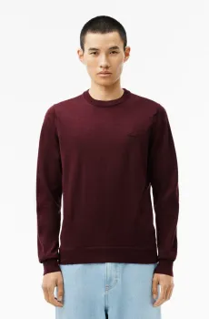 Мужской бордовый свитер Бордовый S Lacoste AH1969BZD