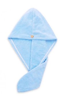 Полотенце-тюрбан для сушки волос Cosmo Shop, 65*25*1 см, голубое, 1 шт (CS11049A)