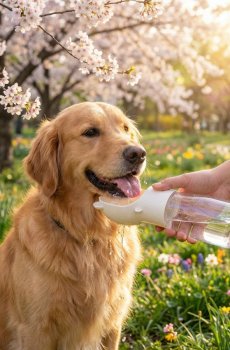 Пляшка для собаки - різнобарвний