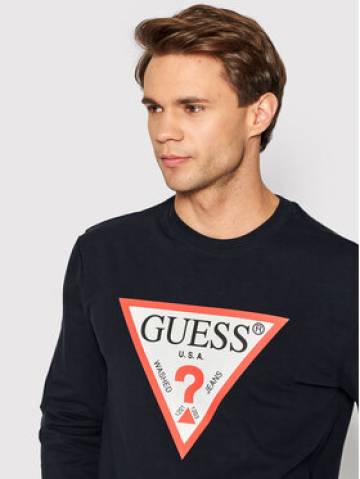 Guess Світшот M2YQ37 K6ZS1 Cиній Slim Fit Guess Світшот M2YQ37 K6ZS1 Cиній Slim Fit