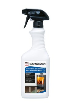 Очиститель для стекол каминов и печей Glutoclean, 750 мл
