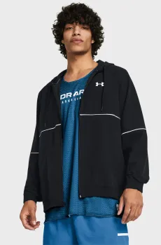Мужская черная ветровка UA Baseline Woven Jacket Черный XL Under Armour 1383400-001