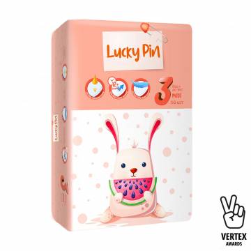 Подгузники LuckyPin размер 3 (4-9 кг), 56 шт