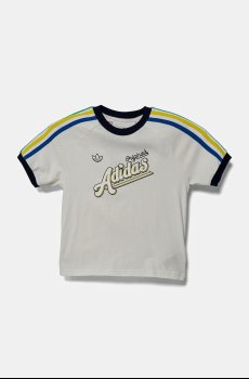 Детская хлопковая футболка adidas Originals