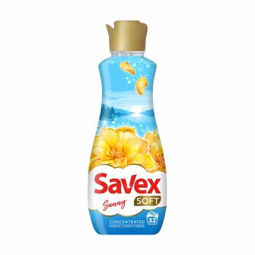 Кондиционер для тканей Savex Soft Sunny, 32 стирки, 800 мл Кондиционер для тканей Savex Soft Sunny, 32 стирки, 800 мл