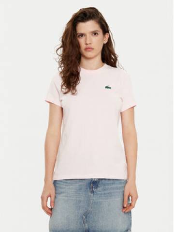 Lacoste Футболка TF9246 Рожевий Slim Fit Lacoste Футболка TF9246 Рожевий Slim Fit