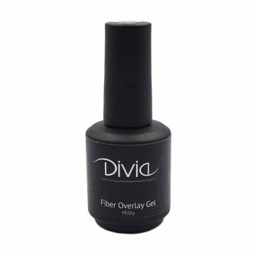Файбер база для гель-лака Divia Fiber Overlay Gel Di1005, с армирующими волокнами, FO13 Milky, 15 мл Файбер база для гель-лака Divia Fiber Overlay Gel Di1005, с армирующими волокнами, FO13 Milky, 15 мл