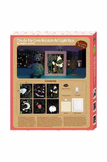 Набор «сделай сам» - светящаяся коробка Graine Creative Scratch Art Light Box Magic Journey Набор «сделай сам» - светящаяся коробка Graine Creative Scratch Art Light Box Magic Journey