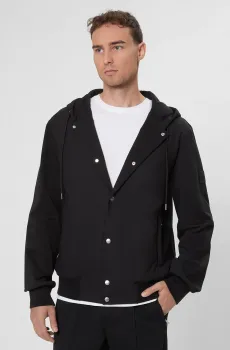 Мужское черное худи Черный L BOSS 50543385;001