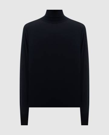 Черный гольф LETTY из шерсти мериноса