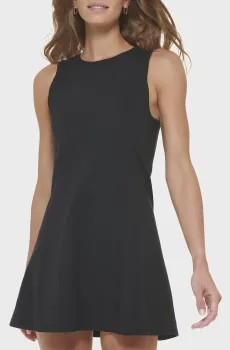 Женское черное платье Черный L DKNY DP2D4754