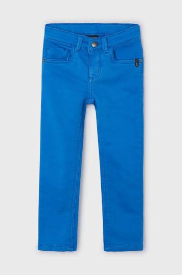 Детские брюки Mayoral Sponie soft slim fit цвет синий однотонные 4539 Детские брюки Mayoral Sponie soft slim fit цвет синий однотонные 4539