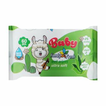 Детские влажные салфетки Handy Fresh Baby с алоэ, 60 шт Детские влажные салфетки Handy Fresh Baby с алоэ, 60 шт