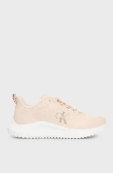 Женские пудровые кроссовки EVA RUNNER LOW LACE MIX ML WN Розовый 37 Calvin Klein YW0YW01442