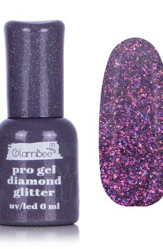 Гель-лак для ногтей GlamBee ProGel Diamond Glitter 121, 6 мл